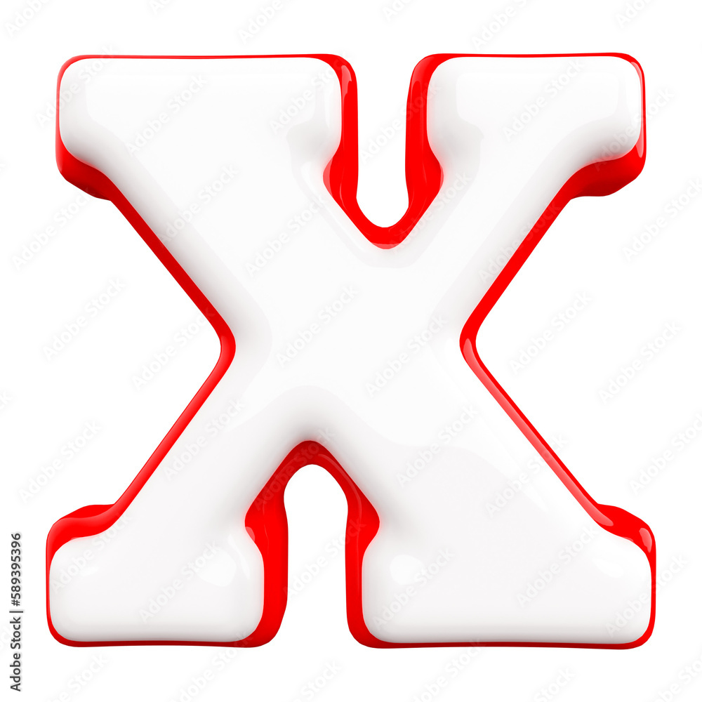 3d Font Letter X Red 3d Font Letter X Red