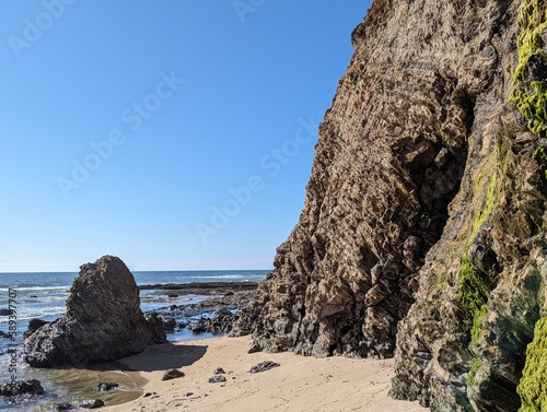 Canvas Print Half Moon Bay coastside, Northern California coastline, Pacific Ocean cliffside