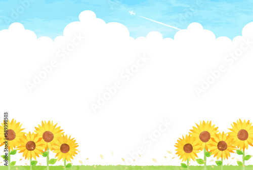 „Éí„Éû„ÉØ„É™Áïë„Å®Èùí„ÅÑÁ©∫„ÅÆÈ¢®ÊôØ„Ç§„É©„Çπ„Éà