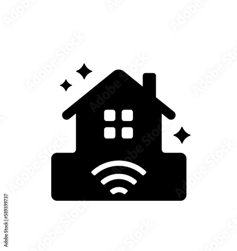 Earthquake-resistant house vector icon illustration