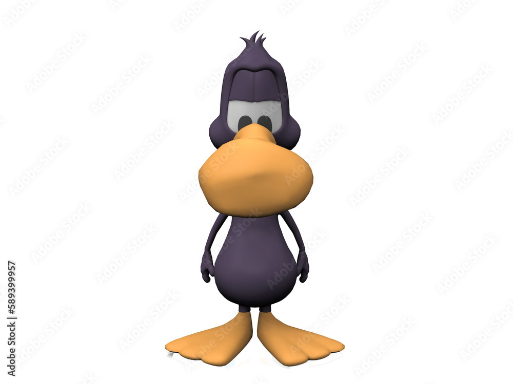 Obraz premium duck on a white background.
