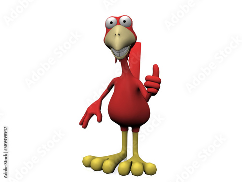 bird on a white background.
