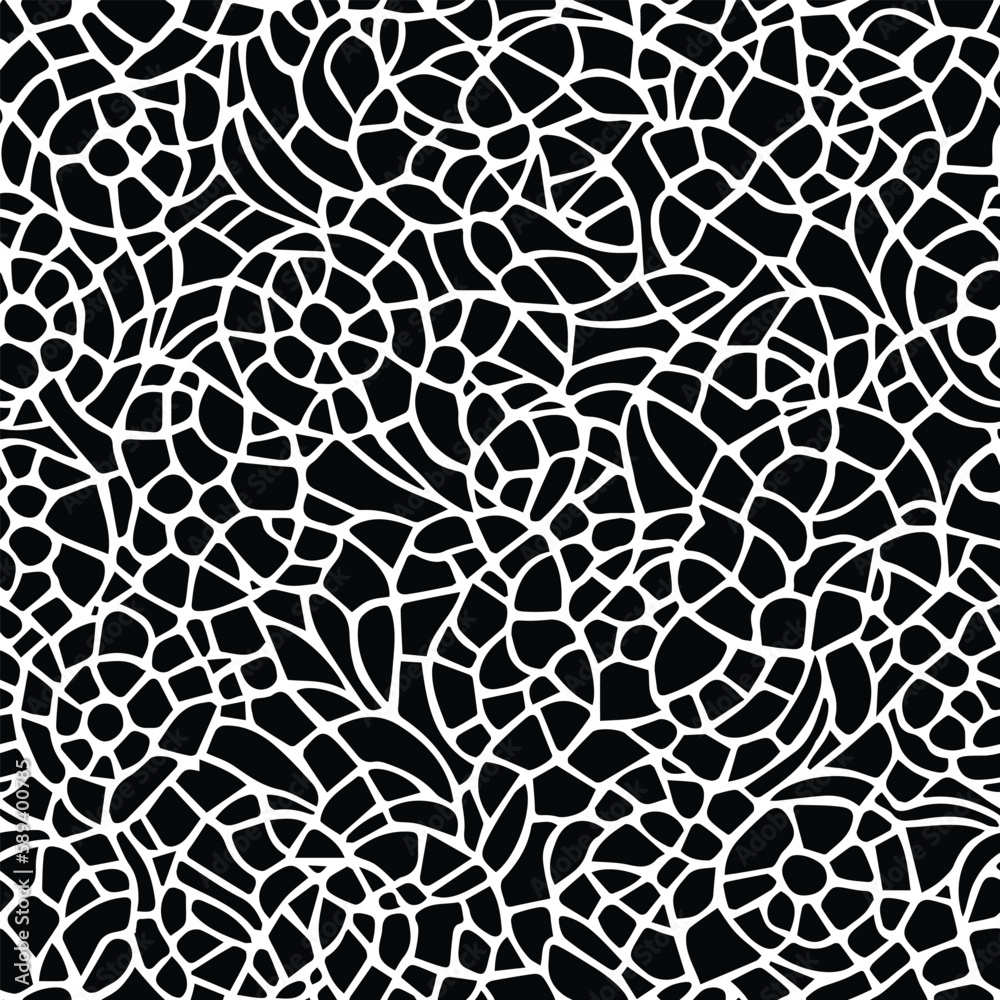 Stamped Batik floral abstract seamless pattern. Vector illustration background Stamped Batik floral abstract seamless pattern. Vector illustration background