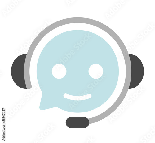 Call center, customer support vector icon illustration
