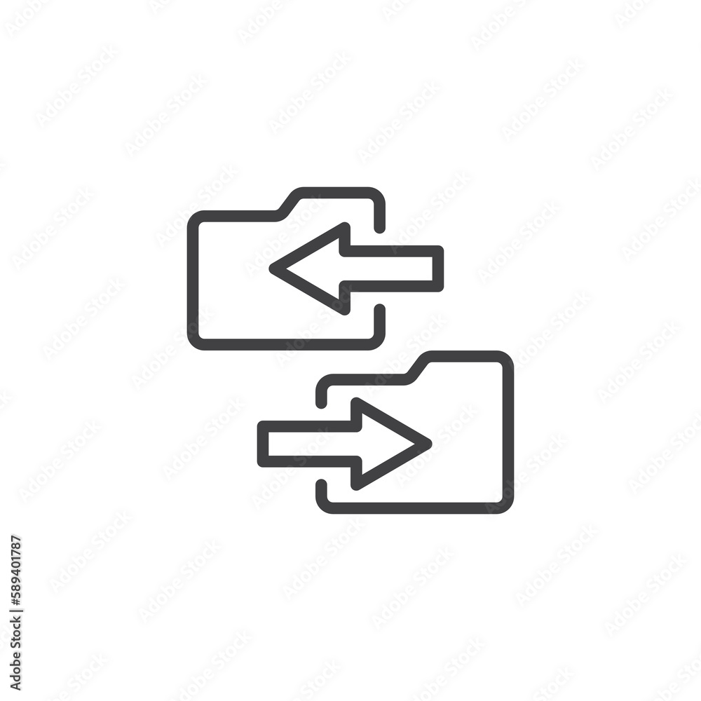 Data transfer line icon Data transfer line icon