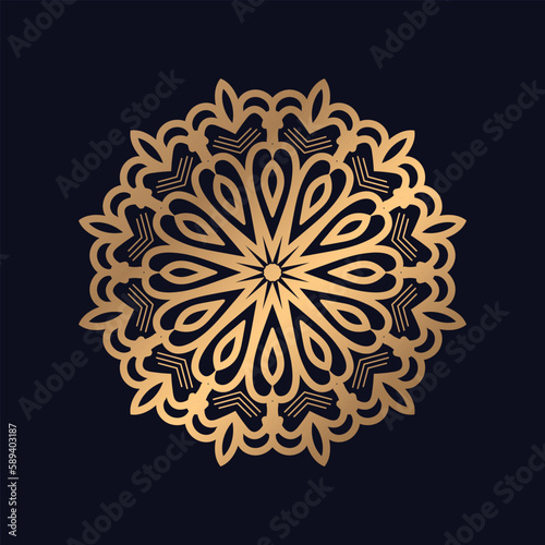 Premium mandala with Luxury golden islamic pattern. © tanvir enayet