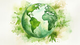 Green earth color concept. Nature