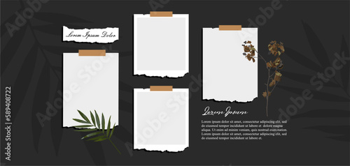 Pictures or photos frame collage. comics page grid layout abstract photo frames and digital photo wall template