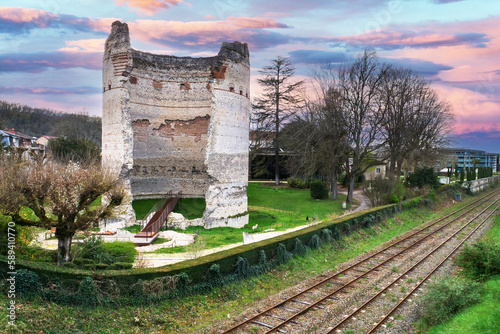 Tableau sur toile Ancient tower of Vesunna in Perigueux Dordogne region in southwestern France