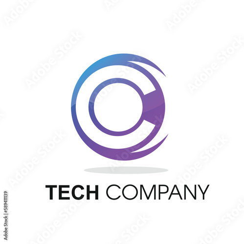 C or O logo for business mostly suitable for tech companies. can be used for CO or OC. Multi purpose meaningful; design for futuristic technology related projects. an be rearranged as a different icon