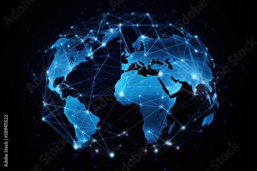 Worldmap Technology Network. Generative AI 