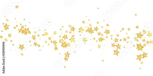 Magic stars vector overlay.  Gold stars scattered