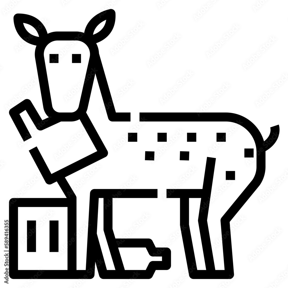 Deer line icon Deer line icon