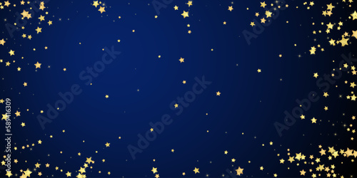 Magic stars vector overlay. Gold stars scattered