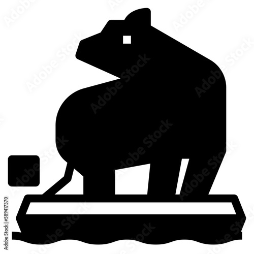 polar glyph icon