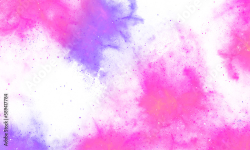 Blue Watercolor painted abstract texture transparent background