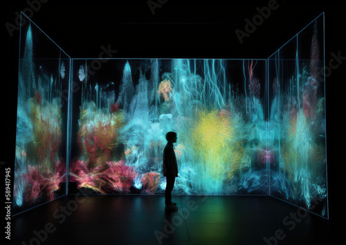 Discover the awe-inspiring world of Quantum Visions, an immersive art experience that combines cutting-edge quantum mechanics concepts with captivating visual art. The Unique Collection. photo