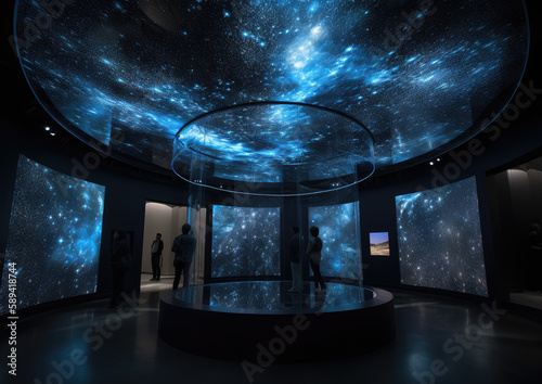 Discover the awe-inspiring world of Quantum Visions, an immersive art experience that combines cutting-edge quantum mechanics concepts with captivating visual art. The Unique Collection. photo