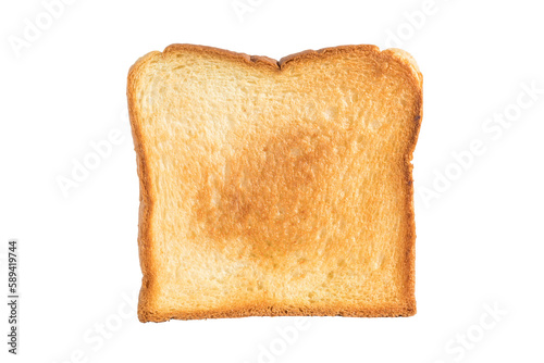 slice of toast isolated