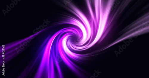 Abstract purple orange swirl twisted abstract tunnel from lines background © Bolbik