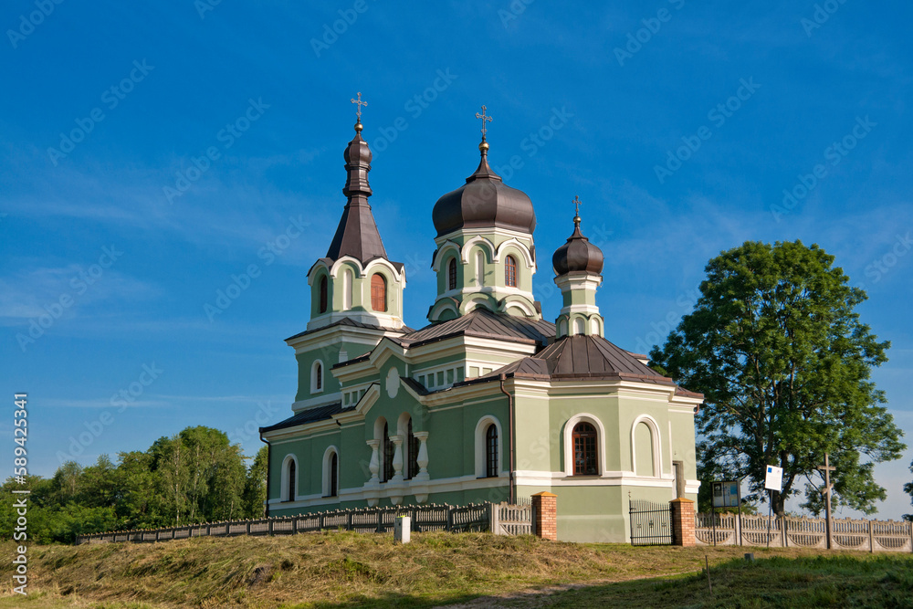 Orthodox Church in Boncza, village in Lublin voivodeship, Poland. The Orthodox Church was built in 1877-1881.