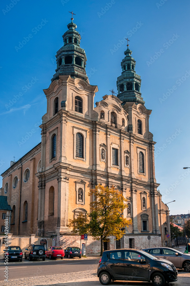 Obraz na płótnie Church of St. Franciszek Seraficki. Poznan, Greater Poland Voivodeship, Poland. w salonie