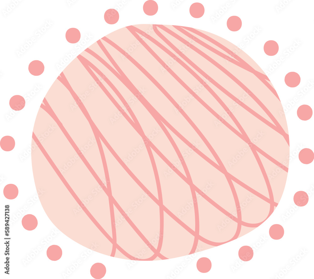 Abstract Round Flower Head Abstract Round Flower Head