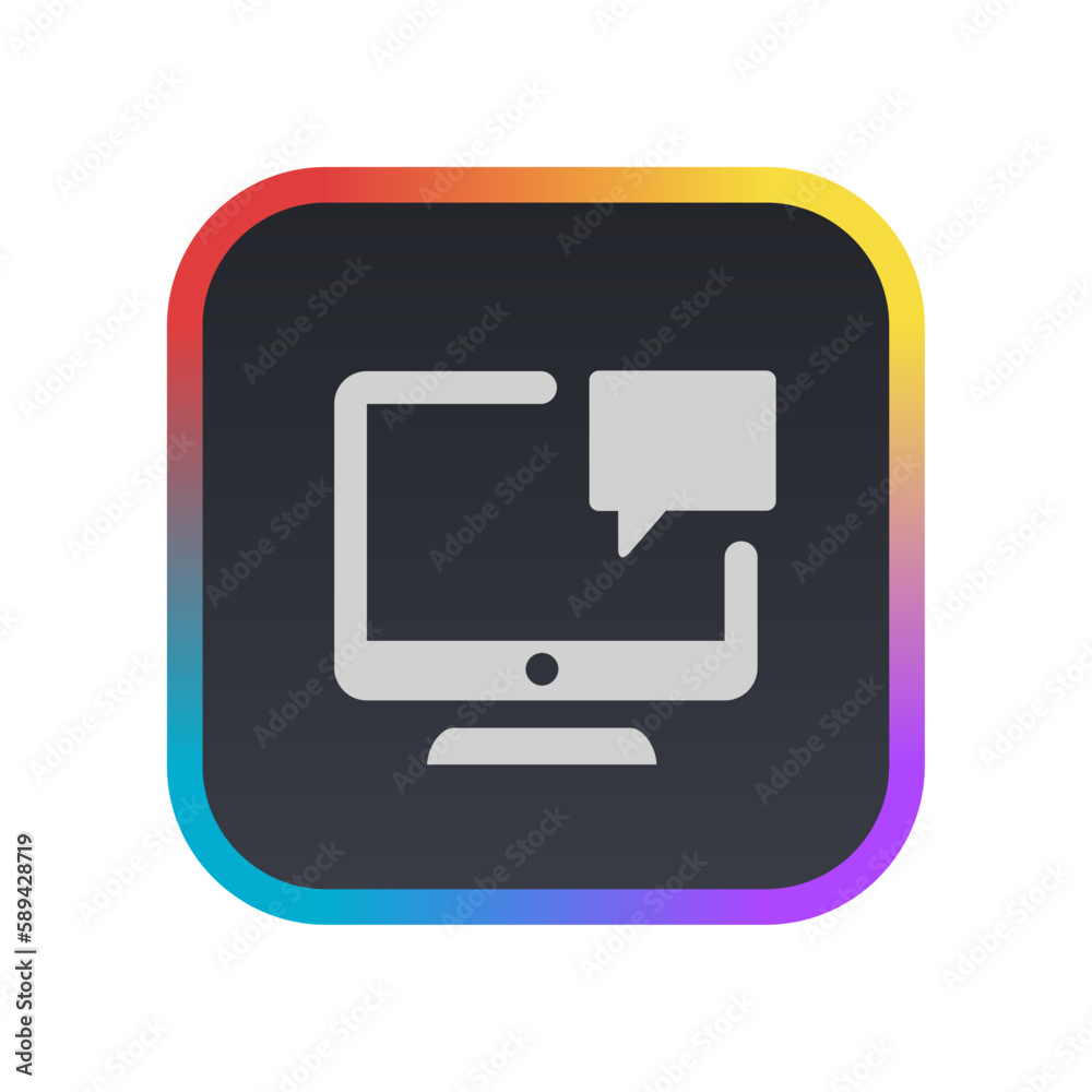 Computer Notification - Pictogram (icon) Computer Notification - Pictogram (icon)