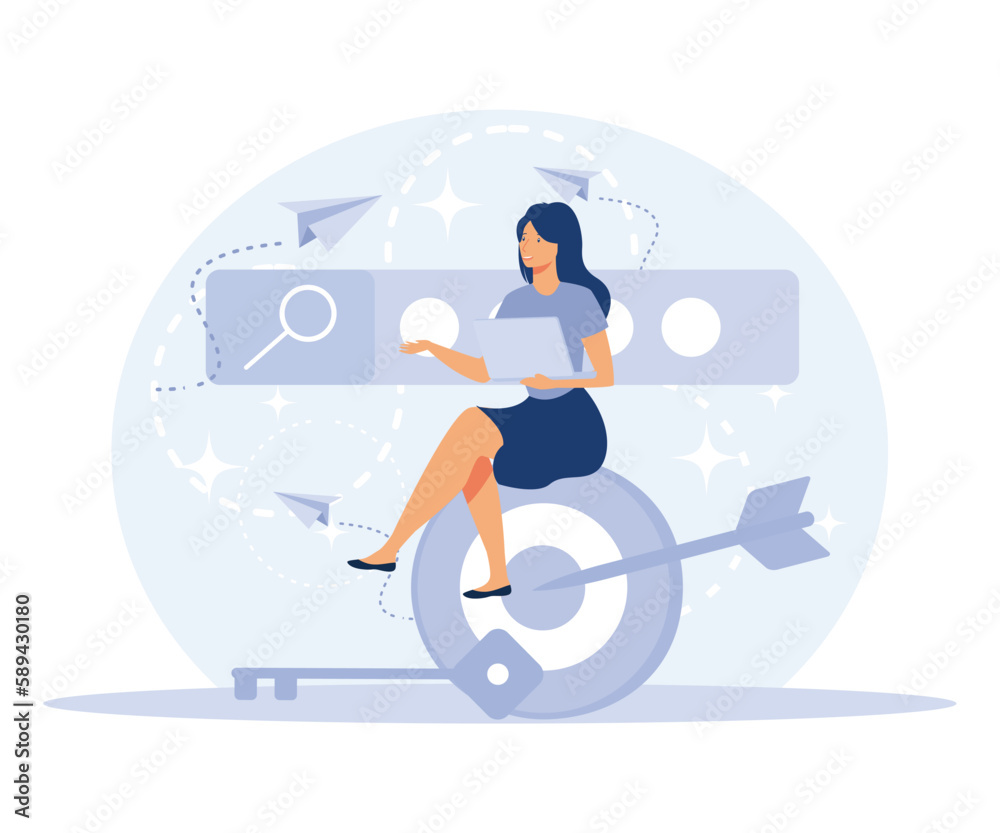 Professional SEO services concept, Keyword research, copy optimization, content plan, web campaign, search engine, online social media planner, flat vector modern illustration Professional SEO services concept, Keyword research, copy optimization, content plan, web campaign, search engine, online social media planner, flat vector modern illustration