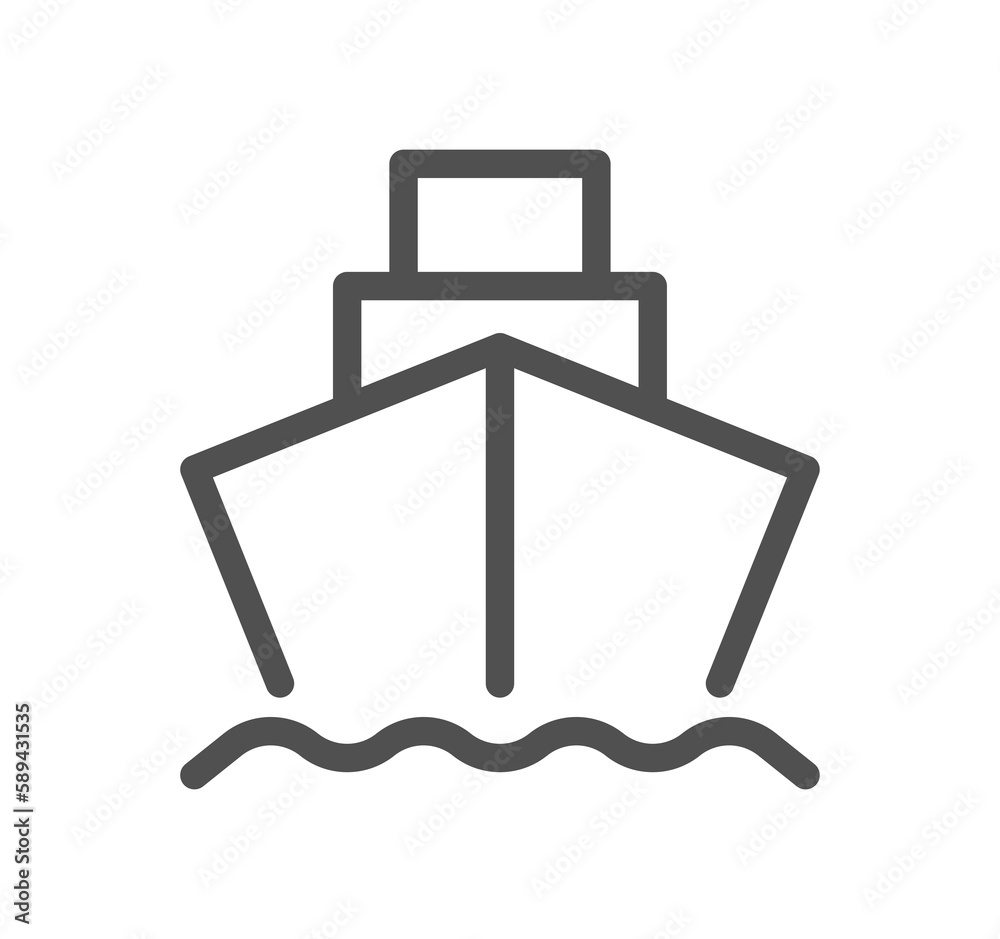 Travel and tourism icon outline and linear symbol.	
