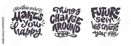 Cute hand drawn doodle lettering label, t-shirt design, mug print, stickers.