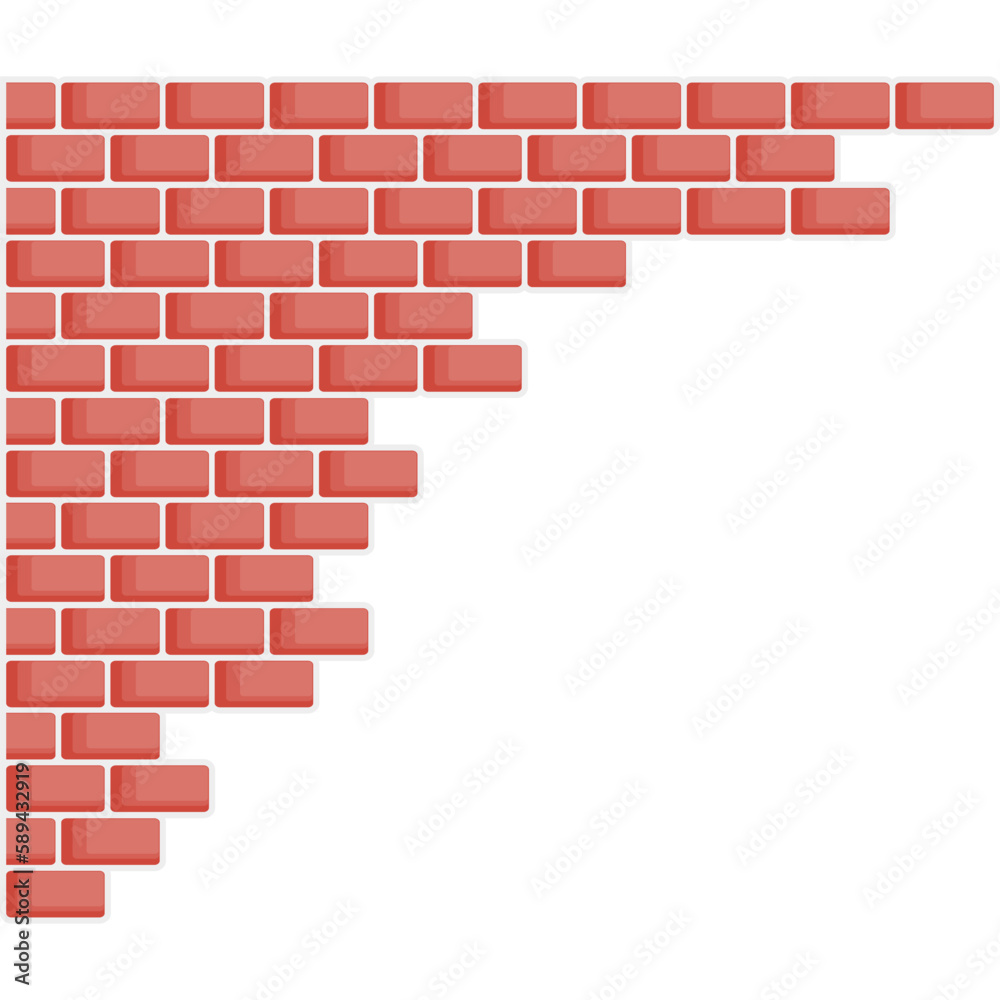 Obraz premium corner brick frame