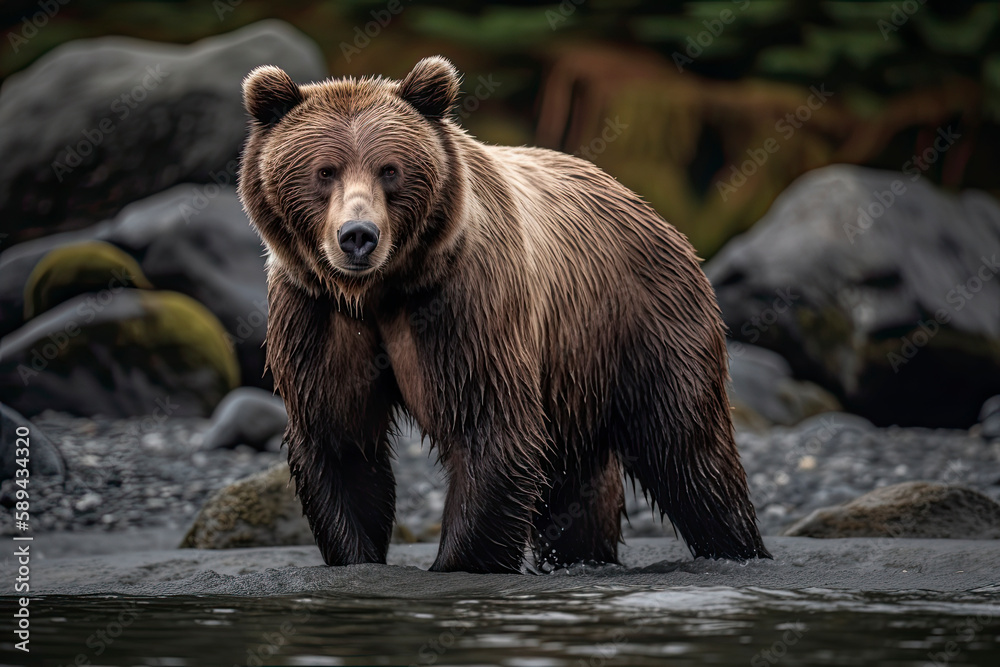 Grizzly Bear of Shores of Alaska Grizzly Bear of Shores of Alaska