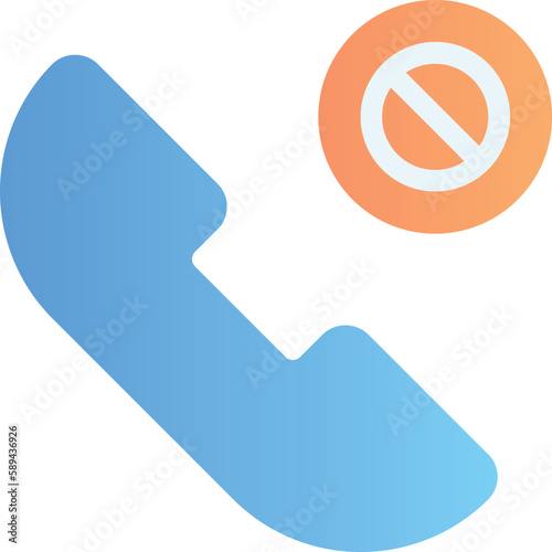 The Block Call icon is used to represent the function of blocking calls on a phone or mobile device. It indicates that the user can prevent unwanted or spam calls from reaching their phone