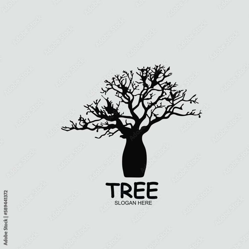 Obraz premium hand drawn tree