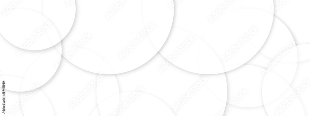 Abstract white lines and circle background and white Background With Wavy Shape. Modern and geometric design Can be used in cover design, book design, website background white vector design.