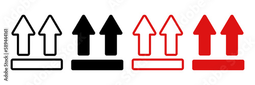 This Side Up icon. sign for mobile concept and web design. vector illustration