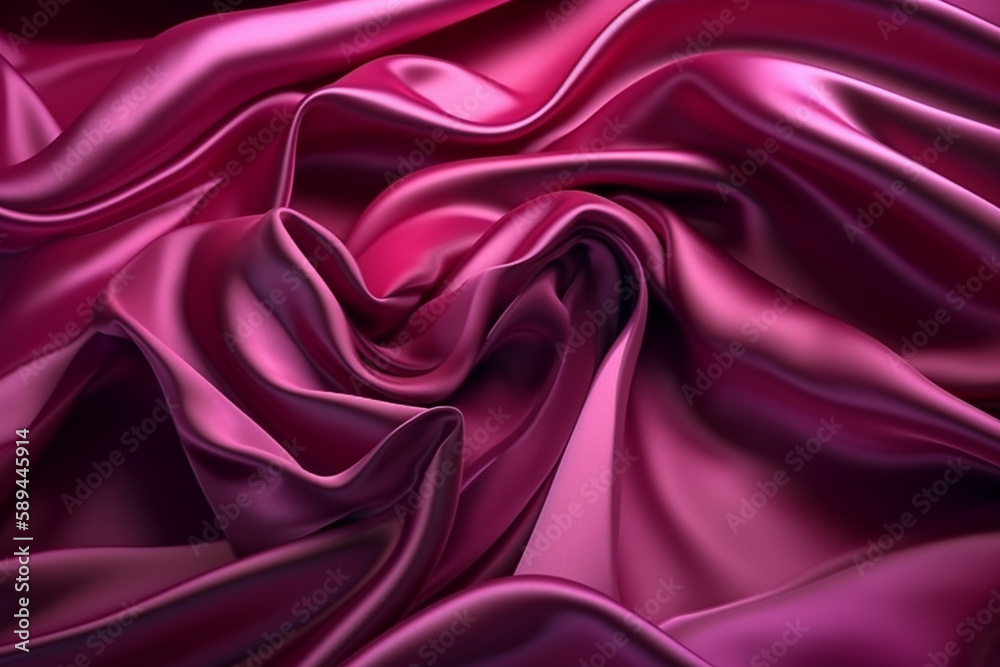 Obraz premium pink silk background Generative AI