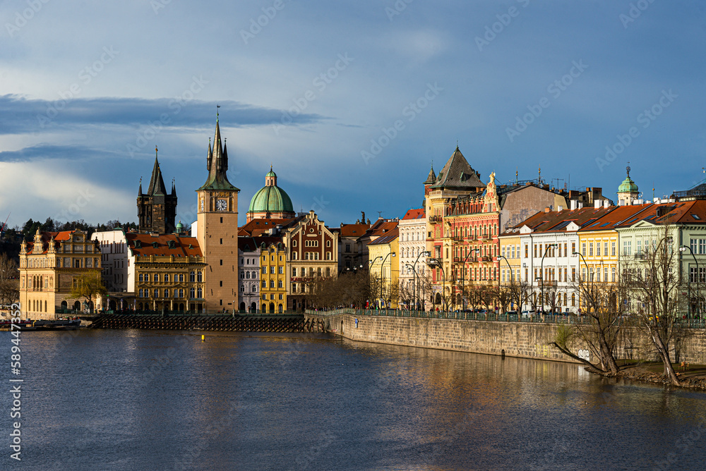 Prague Czechia  2023 March: city scape of Prague