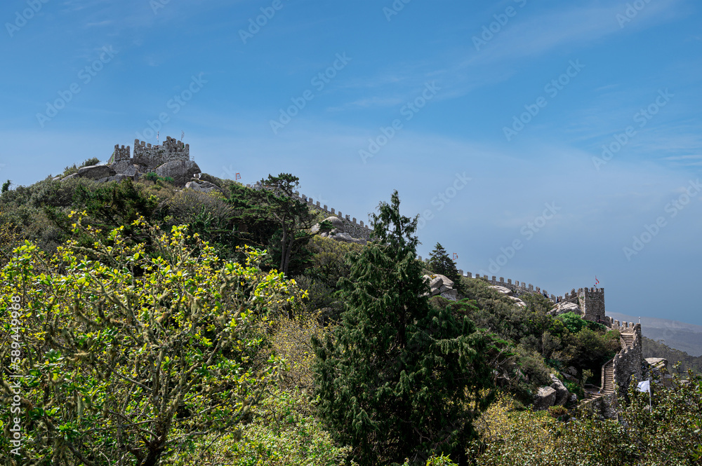 The Castle of the Moors in Sintra, Portugal The Castle of the Moors in Sintra, Portugal