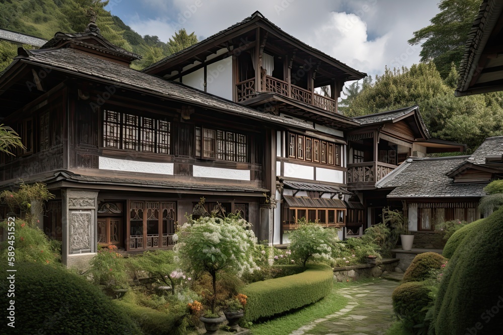 The charm of traditional architecture , generative artificial intelligence The charm of traditional architecture , generative artificial intelligence