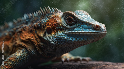 Explore the Beauty of Nature with Realistic Lizard Illustrations, Generative AI