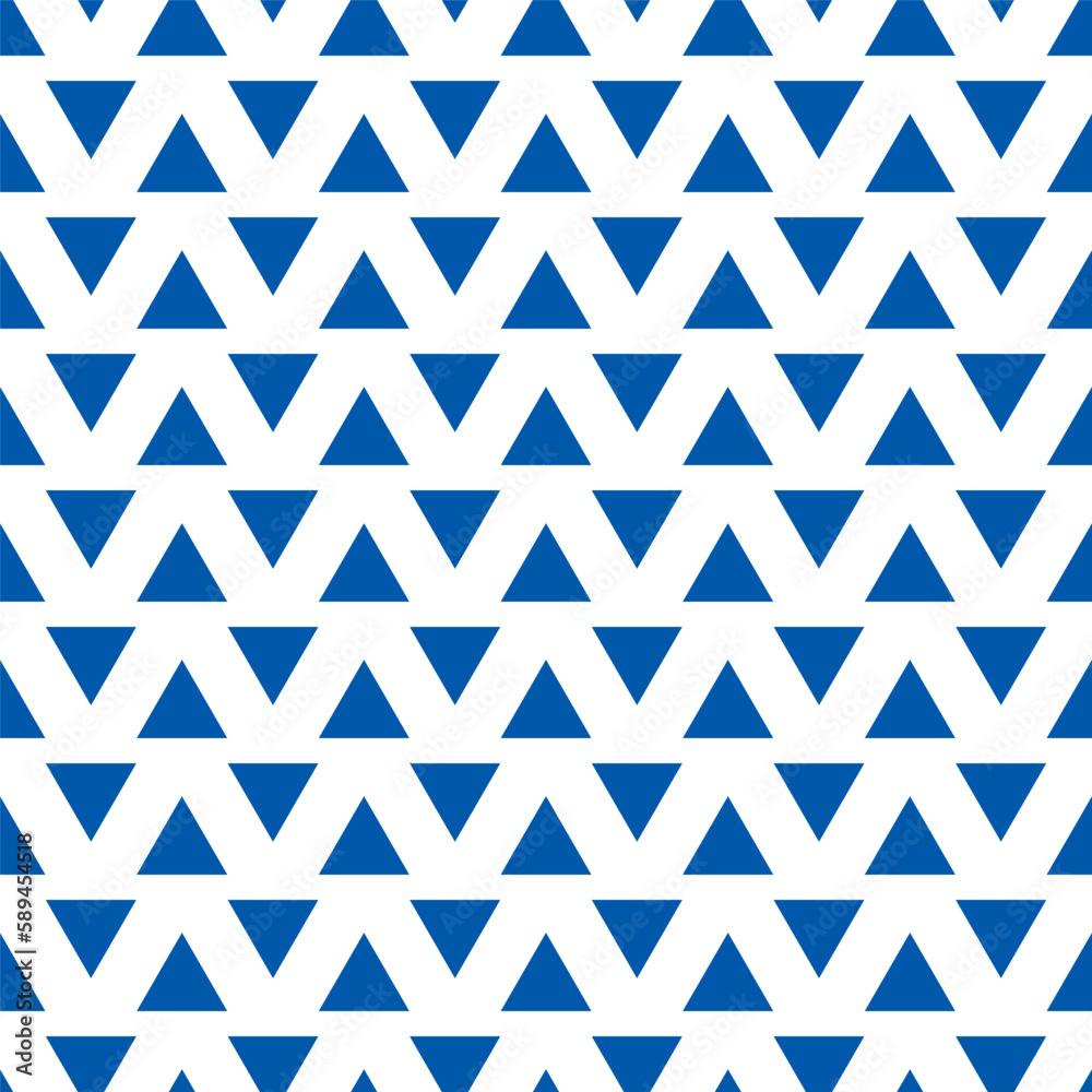 Seamless pattern with blue triangles Seamless pattern with blue triangles