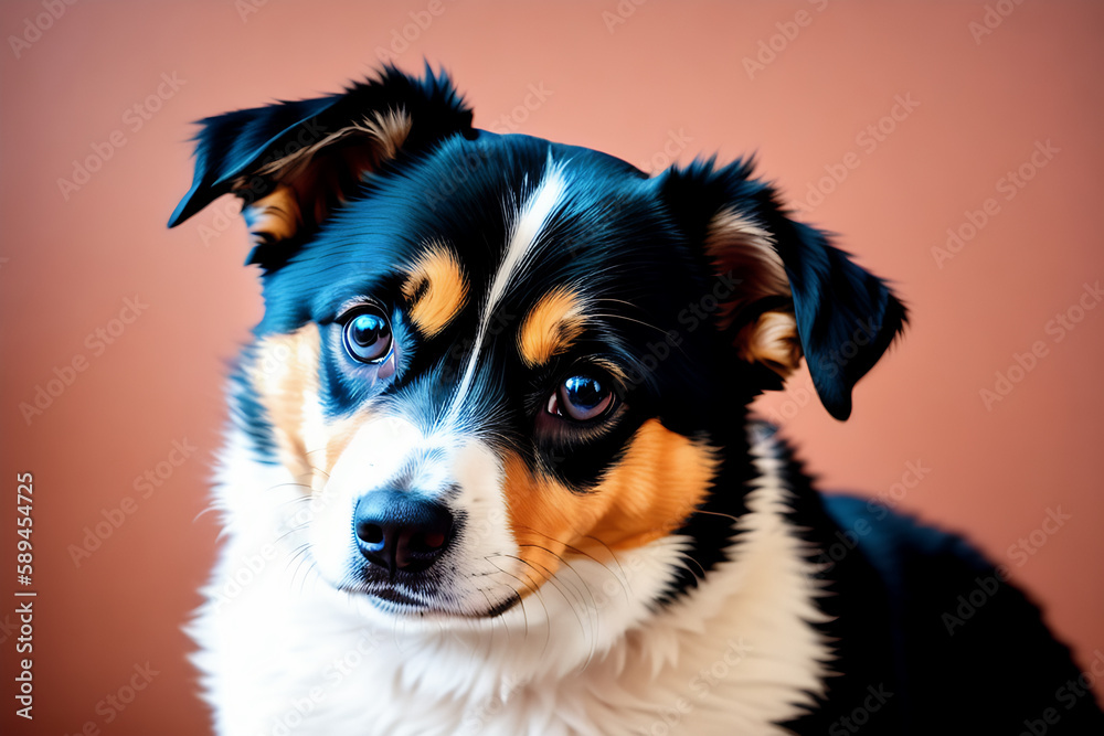 Portrait of a adorable dog, funny and cute face closeup, isolated on beautiful bokeh background, created with generative ai
Portrait of a adorable dog, funny and cute face closeup, isolated on beautiful bokeh background, created with generative ai