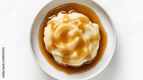 mashed potatoes with gravy sause