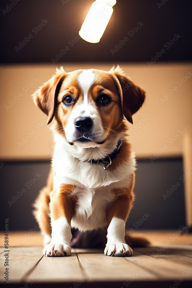 Portrait of a adorable dog, funny and cute face closeup, isolated on beautiful bokeh background, created with generative ai
Portrait of a adorable dog, funny and cute face closeup, isolated on beautiful bokeh background, created with generative ai