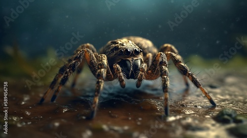 Bringing the Beauty of Spiders to Life through Detailed Illustration, Generative AI