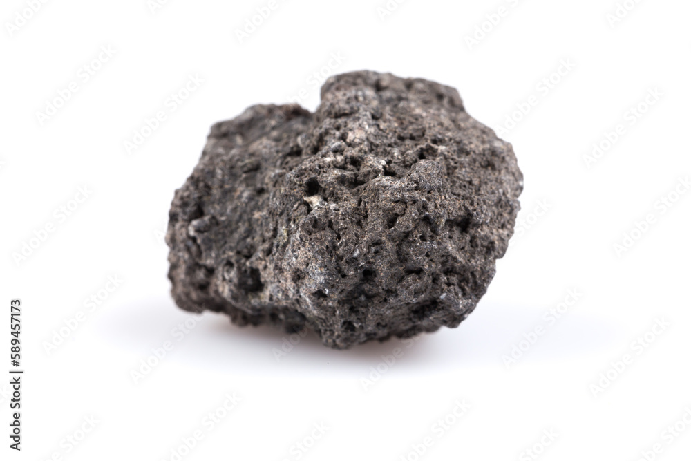 Fototapeta premium Volcanic stones on a white background