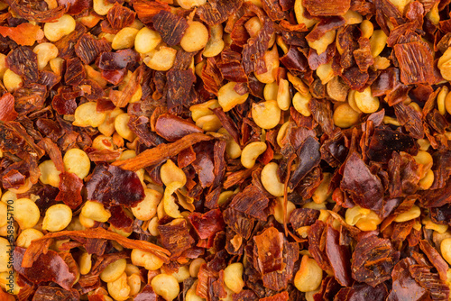 Pile of a crushed red pepper © romantsubin