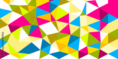 Abstract colorful low poly geometric shapes background